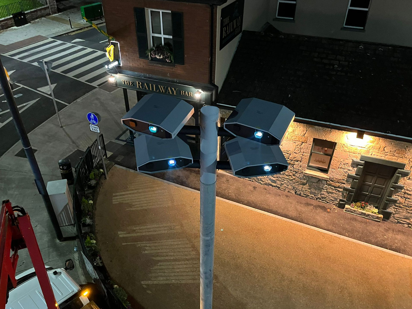 outdoor projectors on the Urban Pole