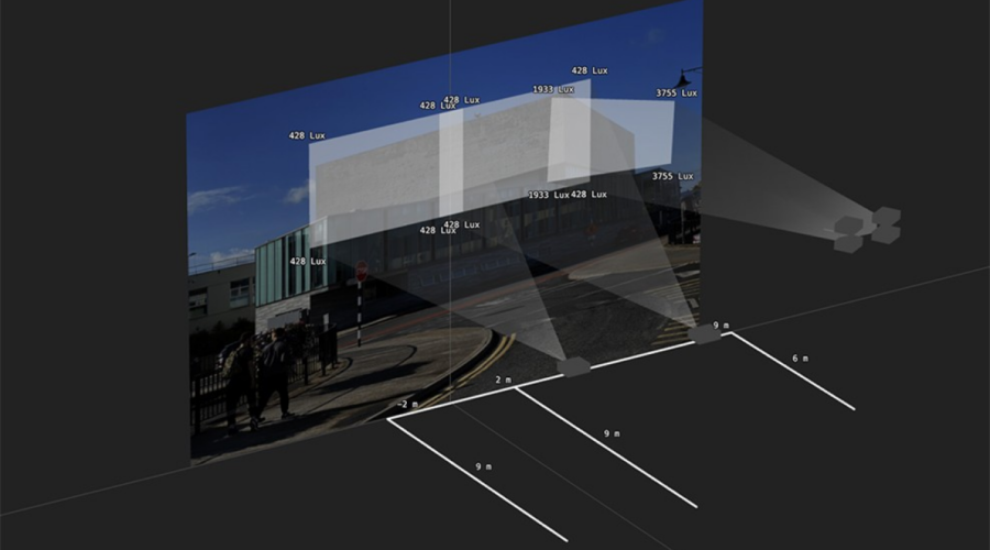 Projection mapping art gallery