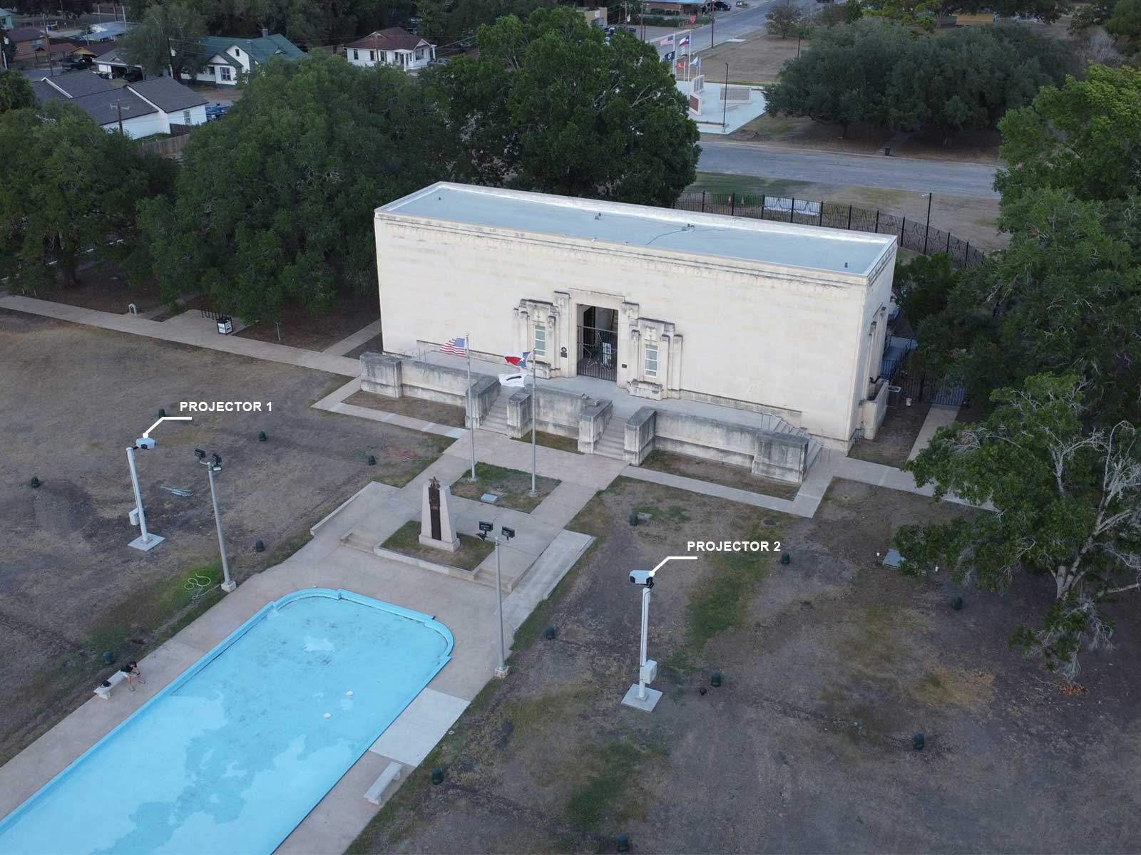 Gonzales-Memorial-Museum-Texas-Projection-Mapping-LM3X-LAZR-20K-Case-Study